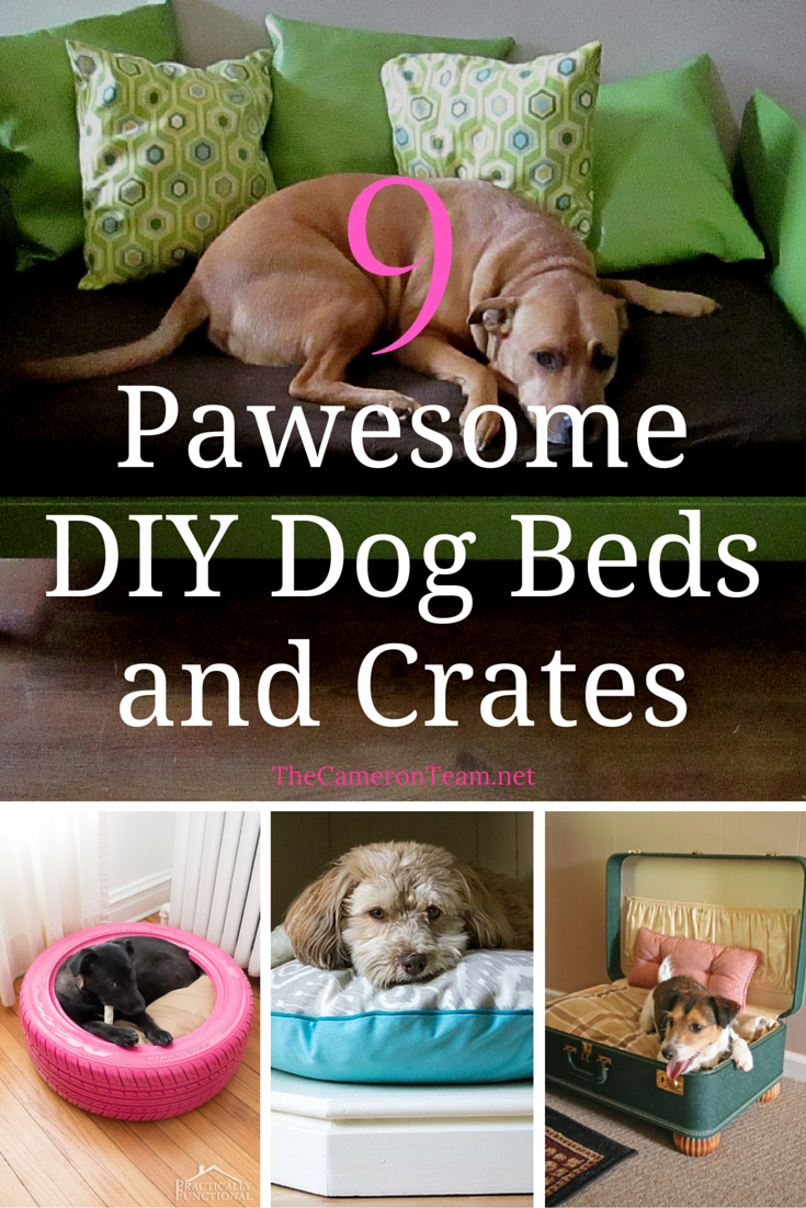 9 Pawesome DIY Dog Beds and Crates The Cameron Team