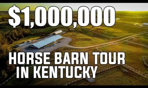 98 acres and Million Dollar Horse Barn tour Kentucky Horse property.…