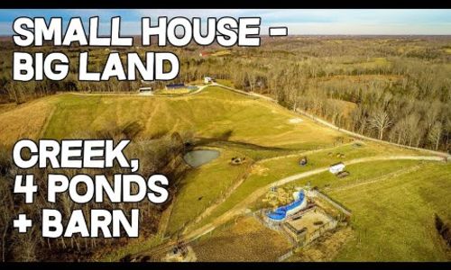 Small house - Big Land 123 acre Cattle Ranch. Ponds+Barn, Home and Land for Sale…
