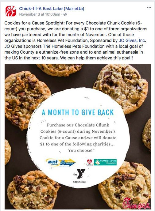 CFA Cookies for a Cause
