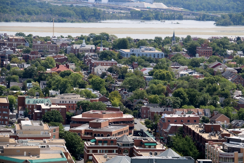 View of Old Town from the top of the Masonic Temple