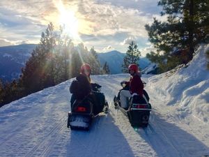 Snowmobiling Driggs Idaho