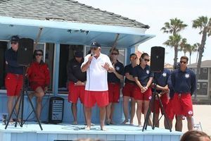 Pat Flynn Welcoming Long Beach Junior Lifeguards 2015