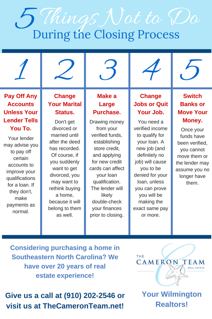 what not to do when buying a home
