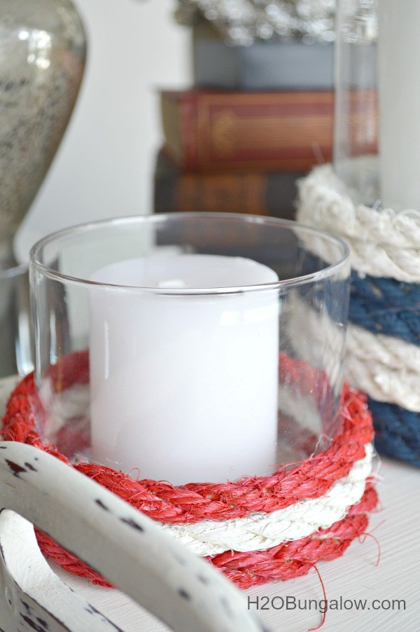 H20 Bungalow - Nautical Rope Candle Holders