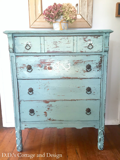 DD's Cottage and Design - Vintage Dresser - Milk Paint