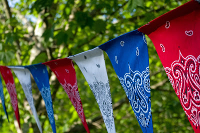 Hatter and Hare Events - 4th of July Pennant Banner