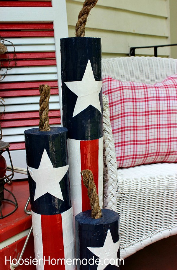 Hoosier Homemade - DIY Wooden Firecrackers