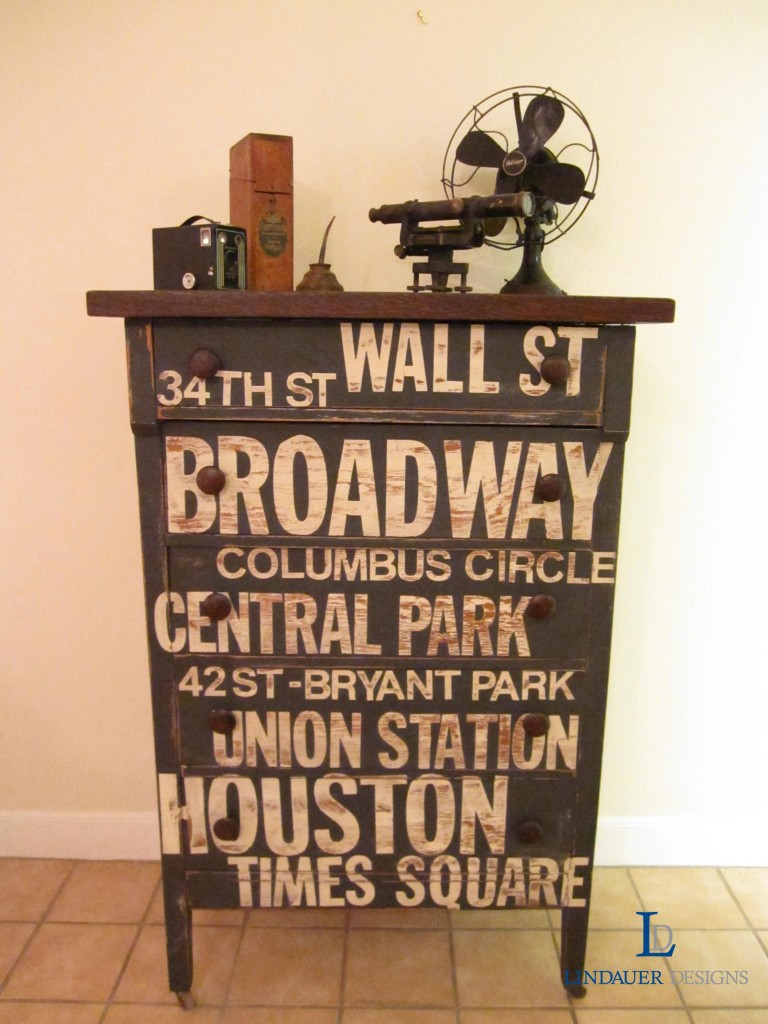 Typography Dresser - Lindauer Designs