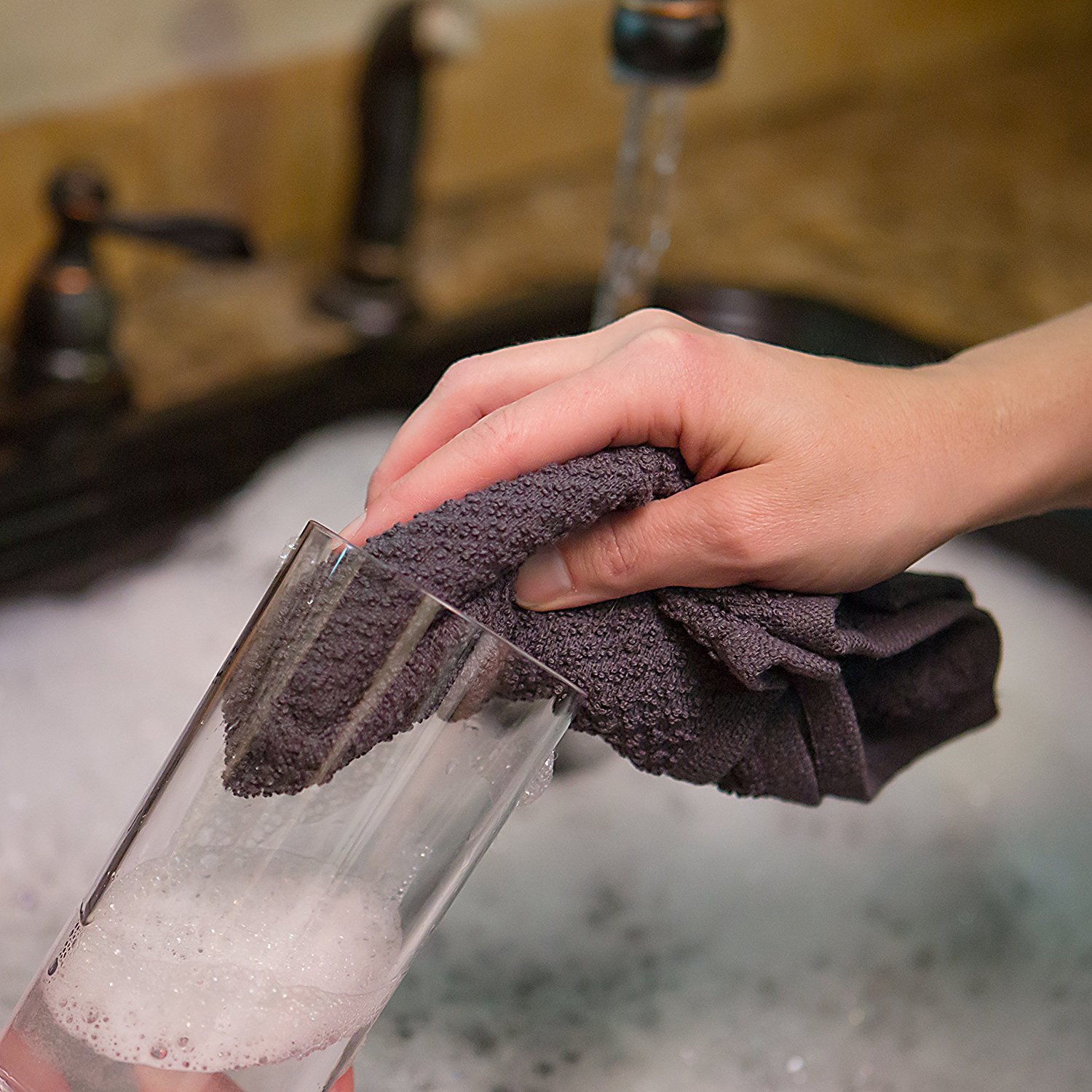Sticky Toffee Cotton Terry Kitchen Dishcloth