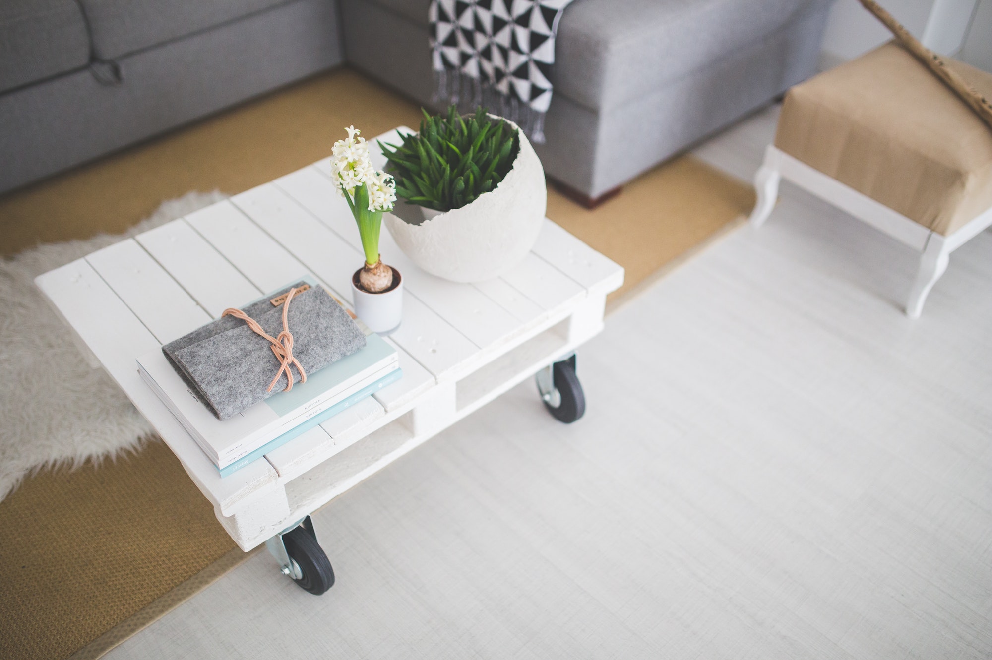 Photo by Kaboompics // Karolina from Pexels https://www.pexels.com/photo/little-white-coffee-table-6412/