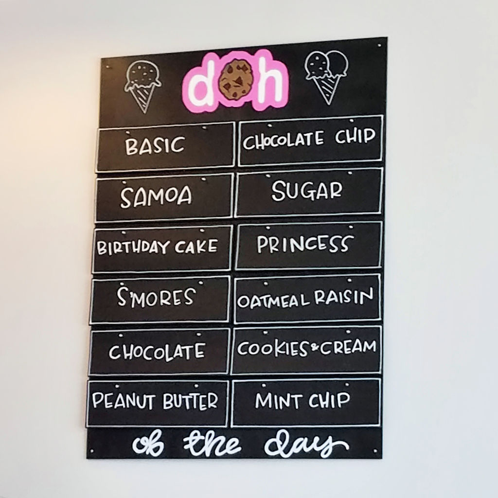 Doh Cones Edible Cookie Dough - Wilmington NC - Opening Day Flavors