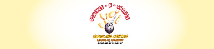 Pale yellow header image with logo in center: a bowling ball hitting pins with the words